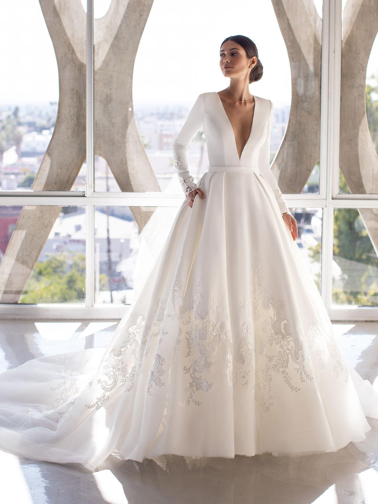 50 vestidos de novia con manga larga que son pura elegancia