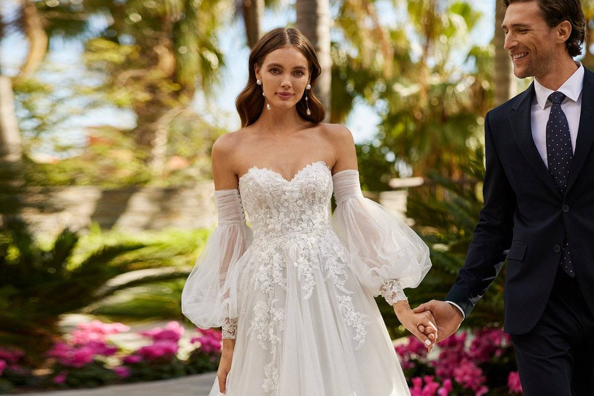 50 vestidos de novia con encaje para las novias más románticas