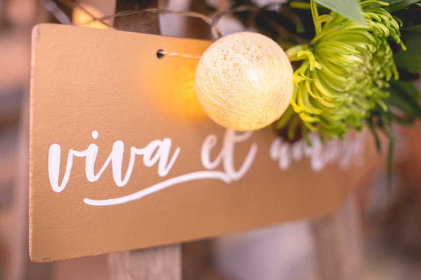 30 frases para decorar rincones de su casamiento