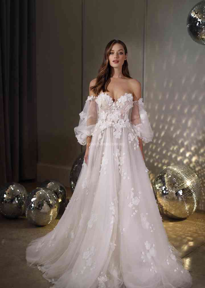 Vestidos de Novia Escote Hombros caídos Vestidos de Novia Escote Hombros caídos