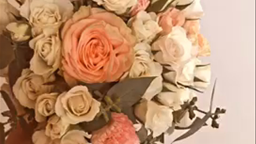 Ramo de novia romántico 