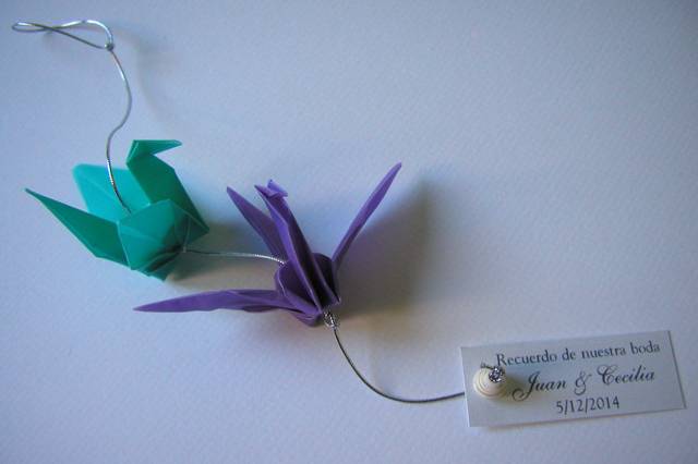 Souvenir grullas origami