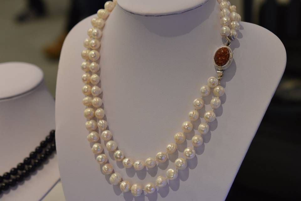 Perlas barrocas en plata