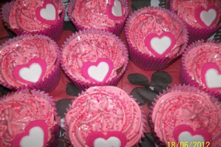 Románticos cupcakes