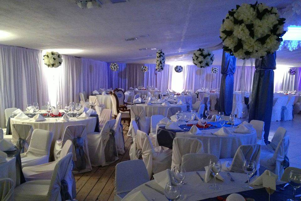 Boda en azul y blanco