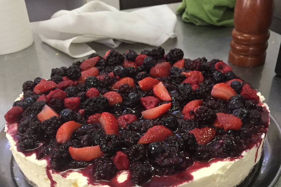 Chesse cake con frutos rojos