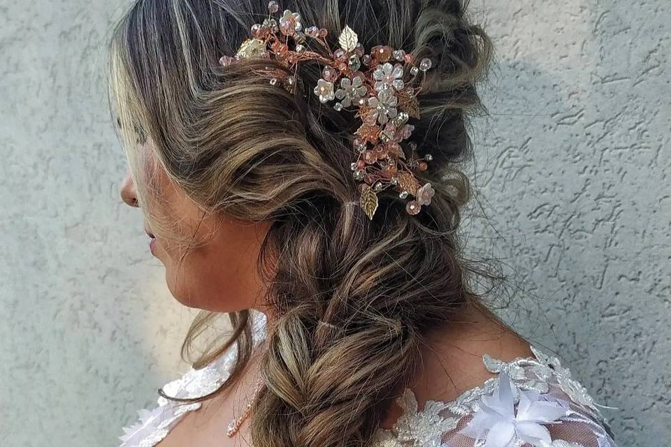 Peinado boho novia