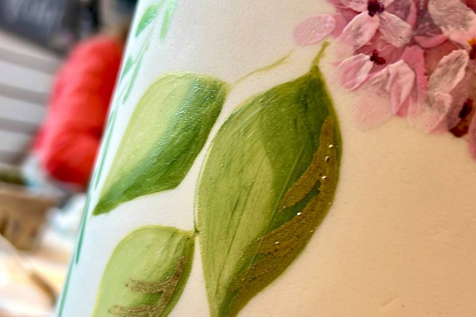 Torta pintada a mano