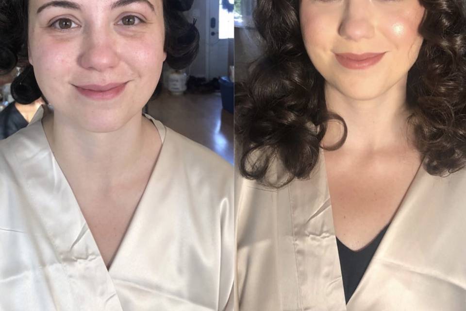 Maquillaje antes y despues