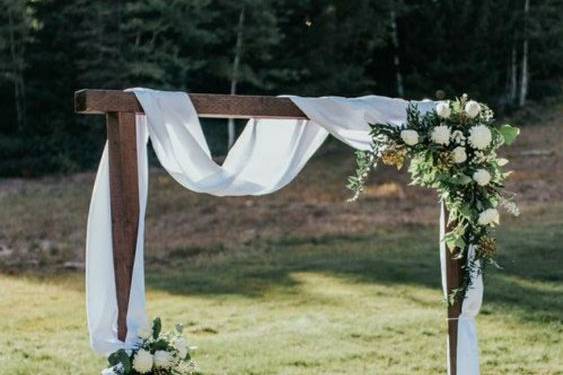 Ejemplo de pérgola de boda