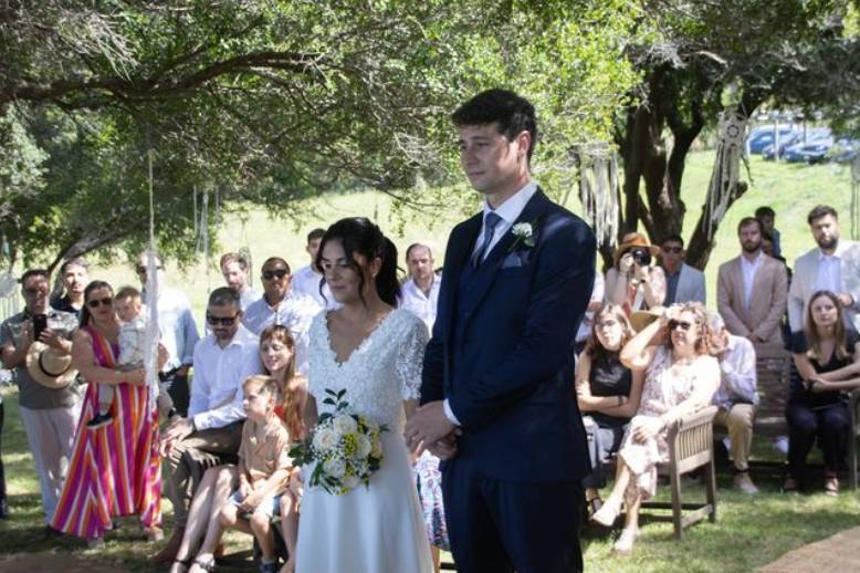 Novios en la ceremonia