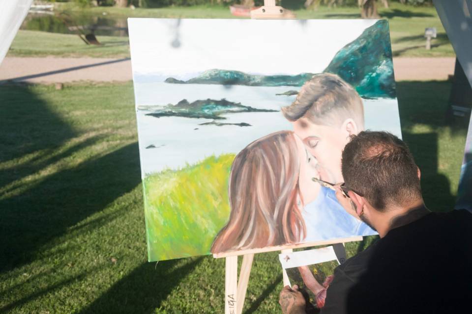 Pintura en casamiento